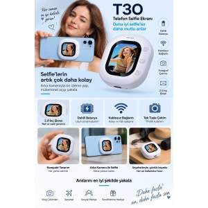 Kablosuz Mini Vlog Ekranı Tek Tuş Fotoğraf Çekimi