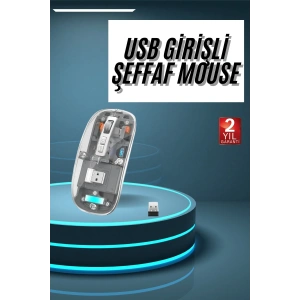 Kablosuz Mouse Fare Şarjlı Bluetooth Wireless Çift Modlu Sessiz