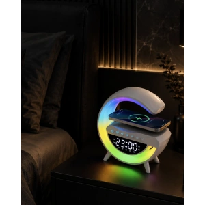 Kablosuz Rgb Bluetooth Hoparlör Usb Fm Ve Aux Destekli Taşınabilir Ses Sistemi