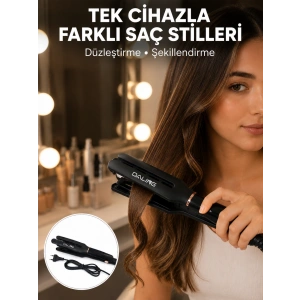 Kadın Saç Düzleştirici Seyahat Dostu 5 Kademeli Isı Kontrolü Yeni Nesil