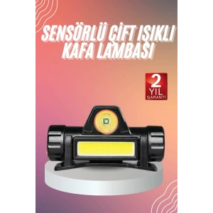 Kafa Lambası Çalışma Işığı Kafa Feneri Şarjlı Mıknatıslı Fenerli