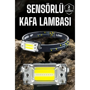 Kafa Lambası Led Fener Pratik Taşınabilir Ayarlanabilir Usb Şarjlı