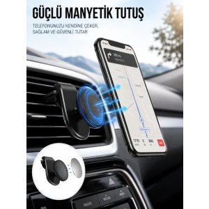 Kalorifer Izgaralı Manyetik Telefon Tutucu – Sarsıntı Geçirmez Yeni Nesil