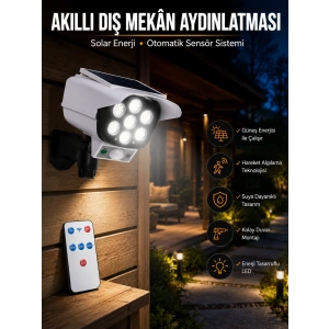 Kamera Görünümlü Solar Lamba