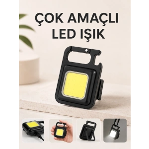 Kamp Işığı Çok Fonksiyonlu Taşınabilir Anahtarlık Kapak Açma Manyetik Özelliği