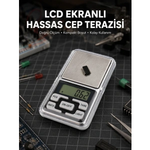 Kapaklı Dijital Cep Terazisi Hassasiyet 300 Gr Yeni Nesil