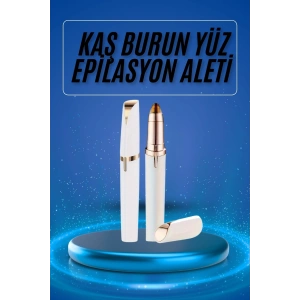 Kaş Bıyık Epilasyon Aleti İnce Uçlu Yüz Için Tüy Alıcı Pilli