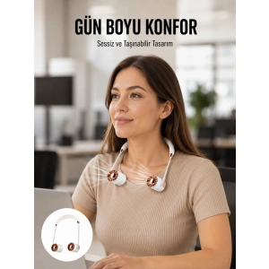 Katlanabilir Asılabilir Fan | Usb Şarjlı, 3 Vitesli Sessiz Mini Fan Yeni Nesil