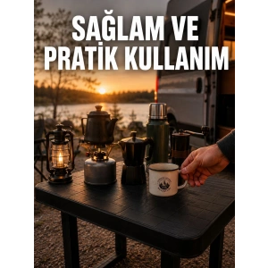 Katlanır Plastik Kamp Masası Hafif Taşınabilir Piknik Masası