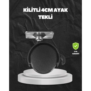 Kilitli 4 Cm Evrensel Tekerlek Ayak Tek Adet