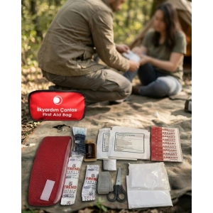 Kompakt İlk Yardım Çantası Temel Medikal Malzemelerle Donatılmış