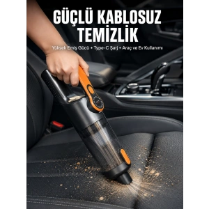 Kompakt Kablosuz Süpürge Güçlü Çekiş Ve Düşük Ses Seviyesi