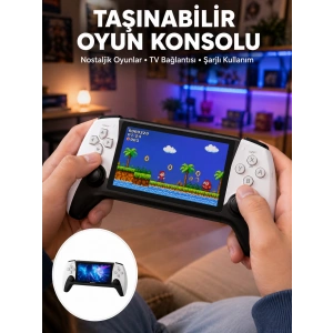 Kompakt Ve Hafif Retro Oyun Konsolu 1000 Klasik Oyun Dahil