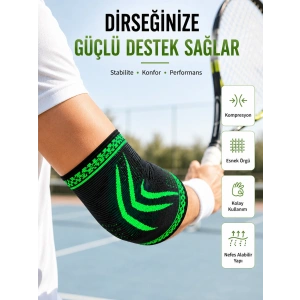 Kompresyonlu Dirseklik Spor Dirsek Destekliği Fitness Tenis Basketbol Voleybol İçin