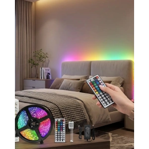 Kumandalı Rgb Şerit Led 5 Metre Renk Değiştiren Dekoratif Led Işık