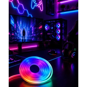 Kumandalı Su Geçirmez Rgb Led Şerit Işık Müzik Senkronlu Neon Led