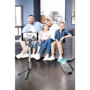 Kumandalı Tripod Telefon Tutucu Selfie Çubuğu 360 Derece Dönebilen