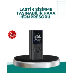 Led Işıklı Dijital Hava Pompası Araba Bisiklet Uyumlu