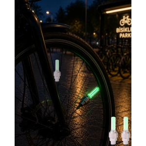 Led Sibop Lambası Bisiklet Motor Araba Jant Işığı 2li Set