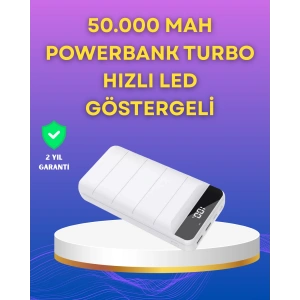 Lightning Ve Type-c Girişli 50000mah Powerbank