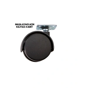 Masa Ayağı 6cm Kilitsiz 4 Adet