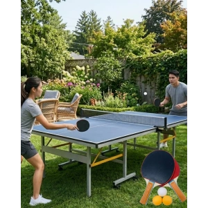 Masa Tenisi Seti Raket Ve Toplu Eğlenceli Aile Ve Arkadaş Oyunu