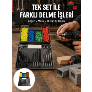 Matkap Ucu Seti Organizerli Çok Amaçlı Delme Uçları Yeni Nesil