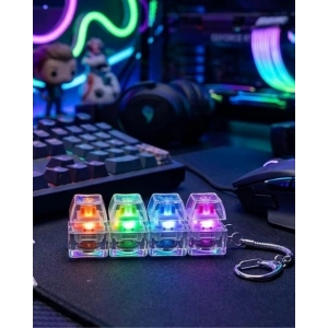 Mekanik Klavye Anahtarlık Işıklı Stres Giderici Klik Tuş Oyuncağı Renkli Fidget