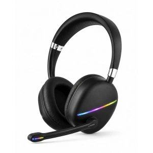Mikrofonlu Bluetooth Kulak Üstü Kulaklık Rgb Aydınlatmalı Type-c Şarjlı