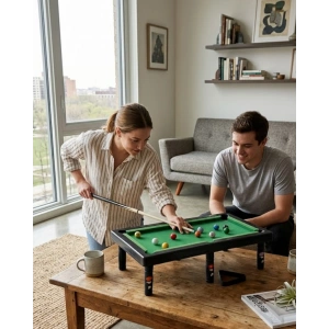 Mini Bilardo Masası Oyuncak Seti Çocuklar İçin Eğlenceli Masa Oyunu