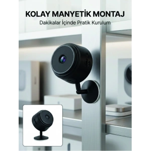 Mini Wi-fi Güvenlik Kamerası A9 Hd Görüntü Hareket Algılama Ve Uzaktan Canlı İzleme