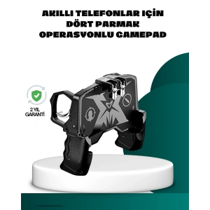 Mobil Fps Oyunlar İçin Dört Parmak Uyumlu Gamepad