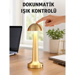Modern Tasarım Şarjlı Masa Lambası – 1800 Mah Batarya Yeni Nesil