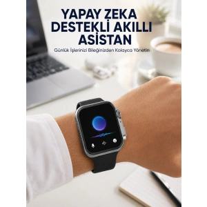 Modern Tasarımlı Akıllı Saat Uzun Pil Süresi Ve Net Ekran Yeni Nesil