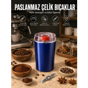 Otomatik Kahve Ve Baharat Öğütücü Kolay Ve Taşınabilir
