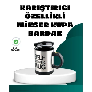 Otomatik Karıştırmalı Termos Kupa | Ergonomik Tasarım