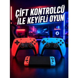 Oyun Konsolu Kablosuz Kontrolcülü Retro Oyun Eğlence Sistemi