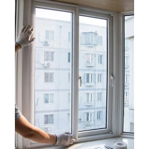 Pencere İçin Sineklik Tülü 100x150 Cm Çift Taraflı Bant Hediyeli