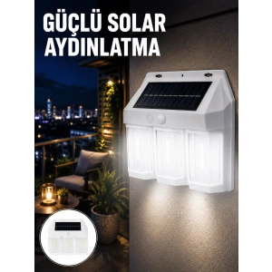 Pır Sensörlü Solar Lamba – Otomatik Şarj Ve Gece Aydınlatma Yeni Nesil
