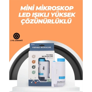 Portatif El Mikroskop – Led Işıklı, Aynı Anda Net Odaklama