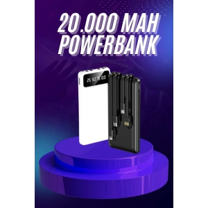 Powerbank 20.000 Mah Hızlı Şarj Özellikli Taşınabilir Usb Girişli