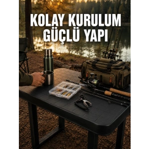 Pratik Katlanabilir Masa Kamp Piknik Bahçe Ve Karavan Kullanımına Uygun