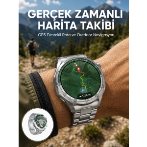 Premium Amoled Akıllı Saat Gps Harita Desteği Bluetooth Arama Sağlık Takipli Yeni Nesil