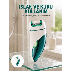 Profesyonel 3 İn 1 Epilasyon Cihazı Led Aydınlatmalı Suya Dayanıklı Şarjlı Vgr Epilatör Yeni Nesil