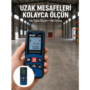 Profesyonel Lazer Metre Hassas Ölçüm Ve Dijital Ekran Yeni Nesil