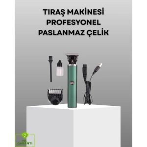Profesyonel Şarjlı Tıraş Makinesi – 180 Dakika Kullanım, 2.5 Saat Hızlı Şarj, Evrensel Usb Şarj Girişli