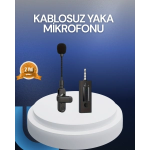 Profesyonel Ses Kayıt İçin Kablosuz Mini Yaka Mikrofonu