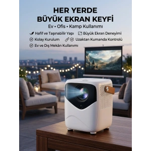 Projeksiyon Cihazı Film Dizi Oyun Wifi Destekli