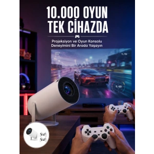 Projeksiyon Cihazı Video Oyun Konsolu 8 Gb Hafıza Lcd Ekran Kumandalı Yeni Nesil
