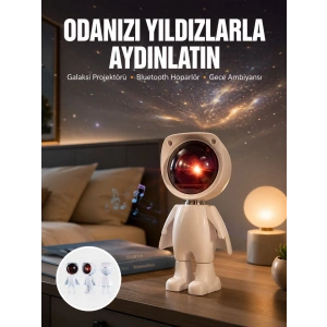 Projeksiyon Güneş Lambası Astronot Gün Batımı Projektör Led Işıklı Yeni Nesil